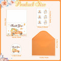 Dianelhall Pumpkin Thank You Cards Set 30pcs 4x6 Inch Orange Fall Theme by Deal US