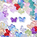 DanLingJewelry 100 pcs Random Color Glass Butterfly Beads for Jewelry Crafts by Deal US
