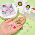 DanLingJewelry 100 pcs Random Color Glass Butterfly Beads for Jewelry Crafts by Deal US