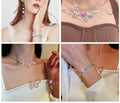 DanLingJewelry 100 pcs Random Color Glass Butterfly Beads for Jewelry Crafts by Deal US