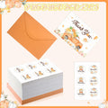 Dianelhall Pumpkin Thank You Cards Set 30pcs 4x6 Inch Orange Fall Theme by Deal US