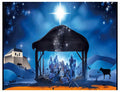 YYNXSY Nativity Scene Backdrop 10x8FT Christmas Star Night Blue by Deal US