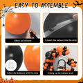 Halloween DIY Party Supplies Arch Kit with Cobweb BOO Spider Skeleton Balloons by Deal US
