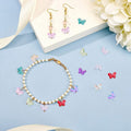 DanLingJewelry 100 pcs Random Color Glass Butterfly Beads for Jewelry Crafts by Deal US