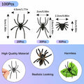 Fake Ants Halloween Mini 100Pcs Black Realistic Plastic Ants Prank Party by Deal US