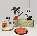 M2cbridge Halloween Resin Candy Corn Mini Ghost Pumpkin Charms 3D 60pcs by Deal US