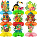 Didazay 9 Pcs Luau Hawaiian Honeycomb Table Centerpieces Tropical Party by Deal US