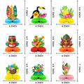 Didazay 9 Pcs Luau Hawaiian Honeycomb Table Centerpieces Tropical Party by Deal US