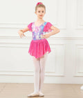 Idgreatim Girls Dance Leotard Butterflies Ballet Outfit with Skirt Size 8-9 by Deal US