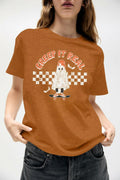 HQP Halloween Ghost T-Shirt Women Brown Size S by Deal US