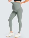 BONVIGOR Women's Maternity Leggings Over Belly Bump Full Length Yoga Pants - L by Deal US