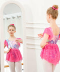 Idgreatim Girls Dance Leotard Butterflies Ballet Outfit with Skirt Size 8-9 by Deal US