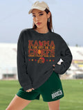 BANGELY Football Sweatshirt Women Long Sleeve Graphic Pullover - Size L by Deal US