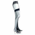 Jetsan Sheer Thigh High Stockings White One Size Fits 5' to 6' by Deal US