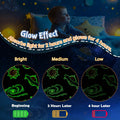 Boulou Glow in The Dark Galaxy Space Blanket Star Planet Decor 50x60 by Deal US