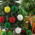 Watersay 30 Pcs 3" Christmas Paper Honeycomb Balls Decoration Classic Color by Deal US