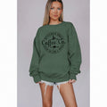 IZYJOY Witches Brew Coffee Oversized Sweatshirt Women Green Size Small by Deal US