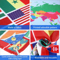 Maitys World Flags Banner Country Flags Backdrop with Brass Grommets by Deal US