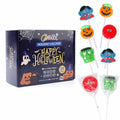 BestBy08/26 Halloween Pumpkin Lollipop Candy Individually Wrapped 12 Pack by Deal US