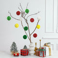 Watersay 30 Pcs 3" Christmas Paper Honeycomb Balls Decoration Classic Color by Deal US