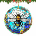 Bee Christmas Ornaments 2024 Acrylic Hanging Decor Indoor Outdoor by Deal US