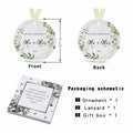 First Christmas as Mr and Mrs Ornament 2024 Ceramic Hanging 2.9" by Deal US