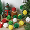 Watersay 30 Pcs 3" Christmas Paper Honeycomb Balls Decoration Classic Color by Deal US