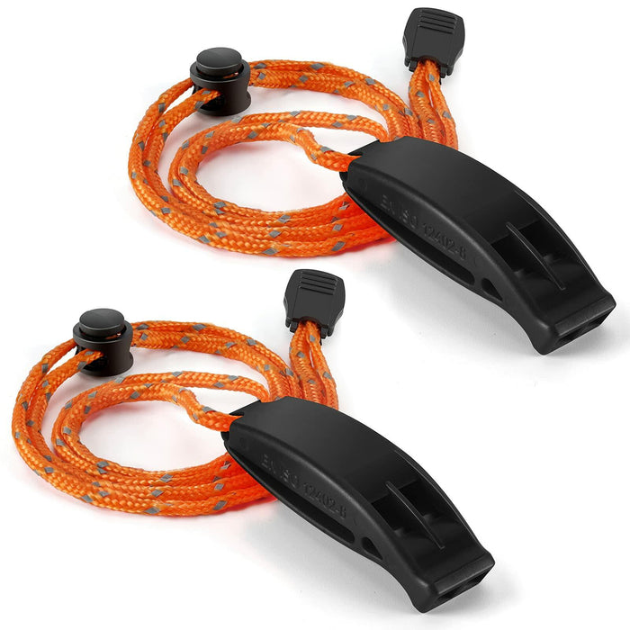 Hipat Emergency Whistle Super Loud Floating Whistle with Lanyard Outdoor by Deal US