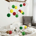 Watersay 30 Pcs 3" Christmas Paper Honeycomb Balls Decoration Classic Color by Deal US