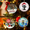 Bee Christmas Ornaments 2024 Acrylic Hanging Decor Indoor Outdoor by Deal US