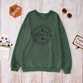 IZYJOY Witches Brew Coffee Oversized Sweatshirt Women Green Size Small by Deal US