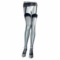 Jetsan Sheer Thigh High Stockings White One Size Fits 5' to 6' by Deal US