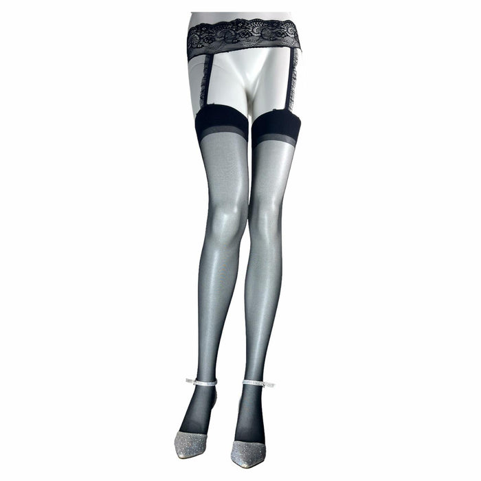 Jetsan Sheer Thigh High Stockings White One Size Fits 5' to 6' by Deal US