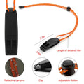 Hipat Emergency Whistle Super Loud Floating Whistle with Lanyard Outdoor by Deal US
