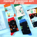 Suhine Women's Christmas Cactus Crew Socks Holiday Gifts 4 Pairs - One Size by Deal US