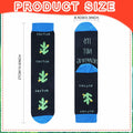 Suhine Women's Christmas Cactus Crew Socks Holiday Gifts 4 Pairs - One Size by Deal US