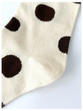Verdusa Women's Polka Dot Crew Ankle Socks Multicolor 5 Pairs Size 36-39 by Deal US