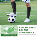 IRAMY Compressive Soccer Socks Youth Ankle Support Coolmax Wicking 2 Pack - M by Deal US