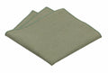 Mens Solid Linen Tie and Pocket Square Set Extra Long Sage Green Size Regular by Deal US