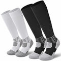 IRAMY Compressive Soccer Socks Youth Ankle Support Coolmax Wicking 2 Pack - M by Deal US