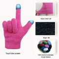 Evridwear Kids Winter Touchscreen Gloves Knitted Warm Mittens 3 Pairs Size 3T-5T by Deal US