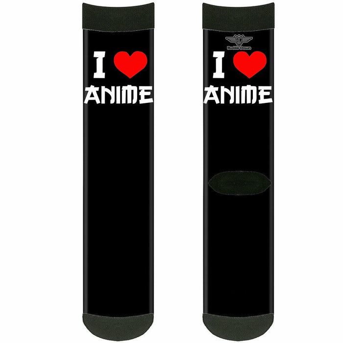 I Love Anime - Buckle Down Unisex Socks Crew Multicolor by Deal US