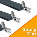 KIYFXA Heavy Duty Suspenders with Clips for Men and Women Gifts for Dad by Deal US