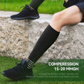 IRAMY Compressive Soccer Socks Youth Ankle Support Coolmax Wicking 2 Pack - M by Deal US