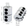 TA-VIGOR 8mm to 8mm Shaft Coupling D25xL40mm Aluminum Alloy Rigid Coupler by Deal US