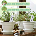 meumtuu 200 PCS White Plastic Plant Labels Garden Markers PVC PVCPL-200W by Deal US