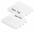 meumtuu 200 PCS White Plastic Plant Labels Garden Markers PVC PVCPL-200W by Deal US