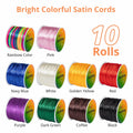 HTVRONT 1mm Elastic Bracelet String Clear Cord 120m with Bead Needle by Deal US