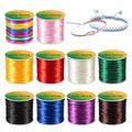 HTVRONT 1mm Elastic Bracelet String Clear Cord 120m with Bead Needle by Deal US