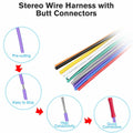 Zenoruslky 20Pin Radio Wire Harness Stereo Connector for Mitsubishi Cars by Deal US